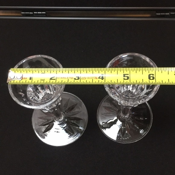 Pair Waterford Crystal Candlestick Holders - Picture 7 of 8